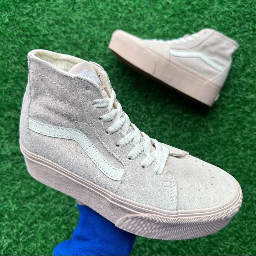 Vans Sk8 Hi Tapered Stackform Suede Shell Platform - Picture 3 of 9